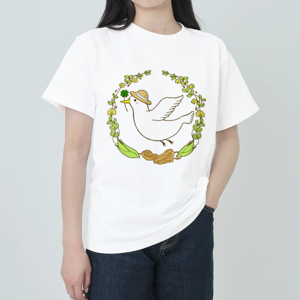 mizusa_artのみんなに幸せを届ける渡辺さん Heavyweight T-Shirt