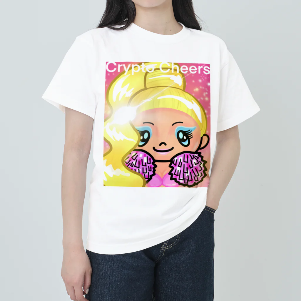 Link Creation online SHOPのCrypto Cheers3 ヘビーウェイトTシャツ