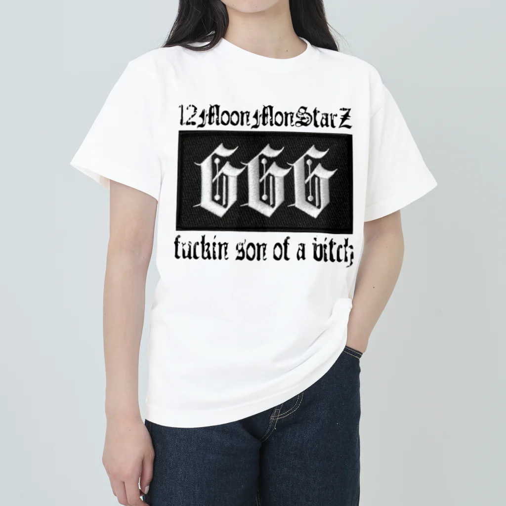 🌙12moonMonsterZ🌙のFuki'n son of a bitch　 ヘビーウェイトTシャツ