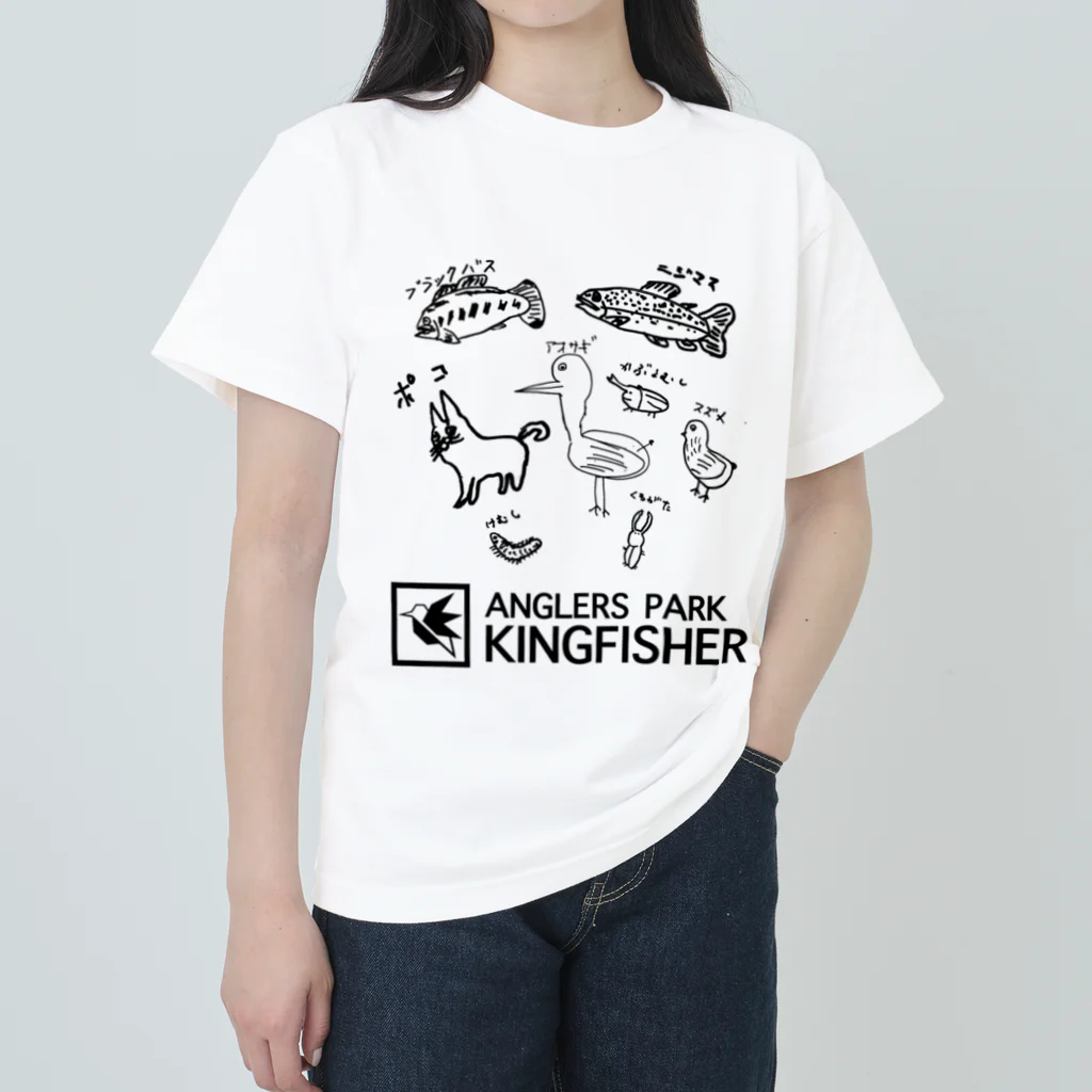 anglerspark_kingfisherのKoki OKAGAWA -Family- ヘビーウェイトTシャツ