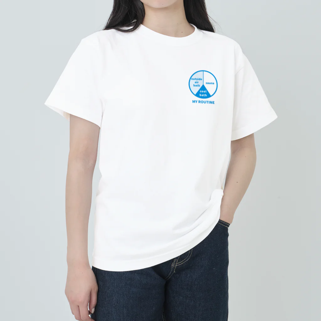 湯殿 -YUDEN-のサウナルーティン(バランスタイプ) Heavyweight T-Shirt