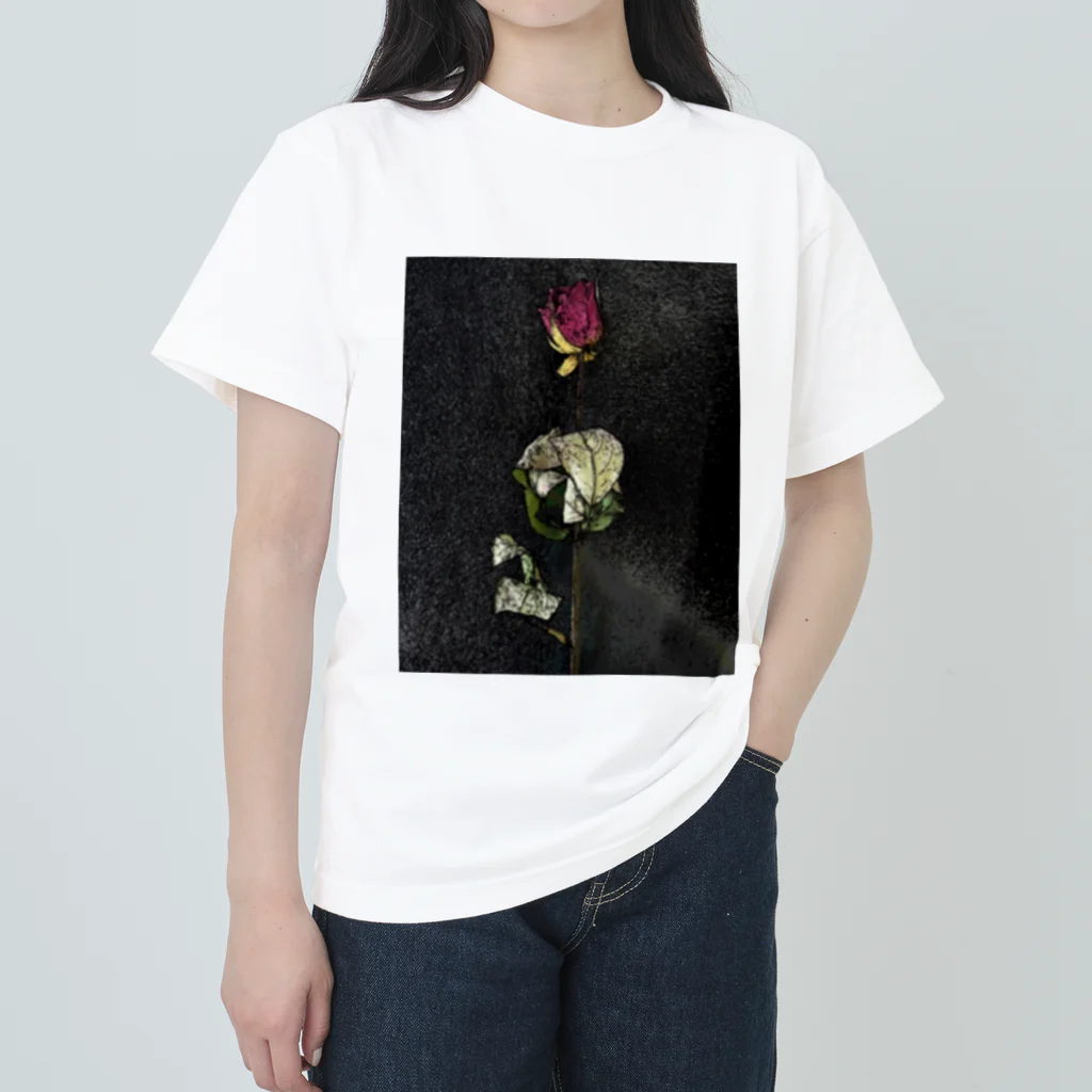 ぬーん。の薔薇です。 ヘビーウェイトTシャツ