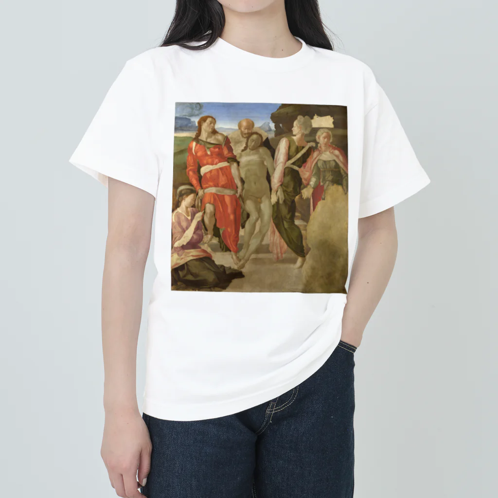 世界美術商店のキリストの埋葬 / The Entombment ヘビーウェイトTシャツ