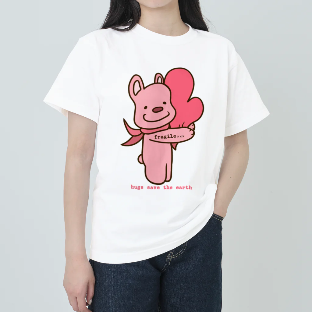 fragile×××のhugs save the earth ヘビーウェイトTシャツ