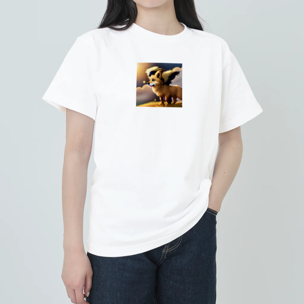 べるべるの星を見てるわんちゃんグッズ Heavyweight T-Shirt