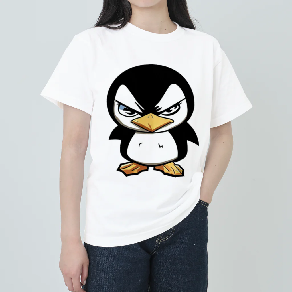 スバルSUZURI店のnaughty penguin 01 Heavyweight T-Shirt