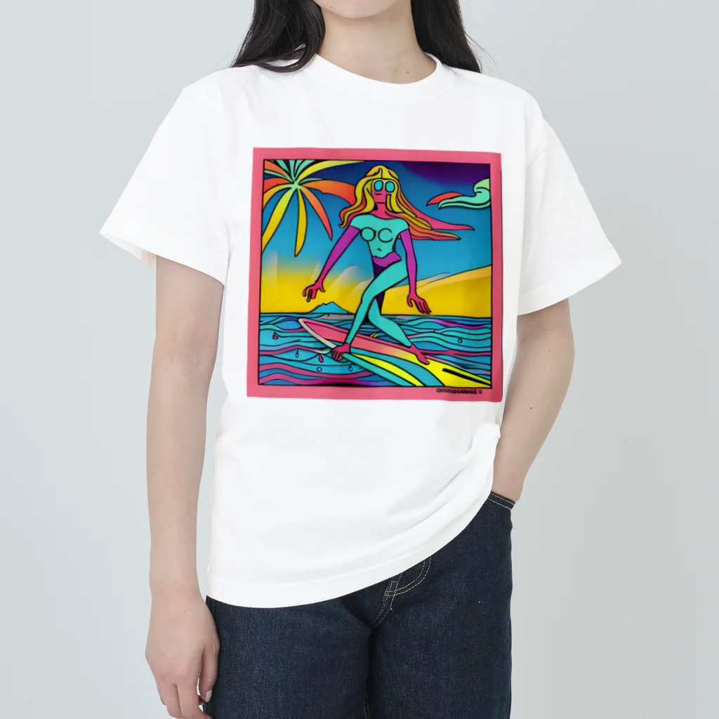 COCOSURFのサイケデリックCOCO ヘビーウェイトTシャツ