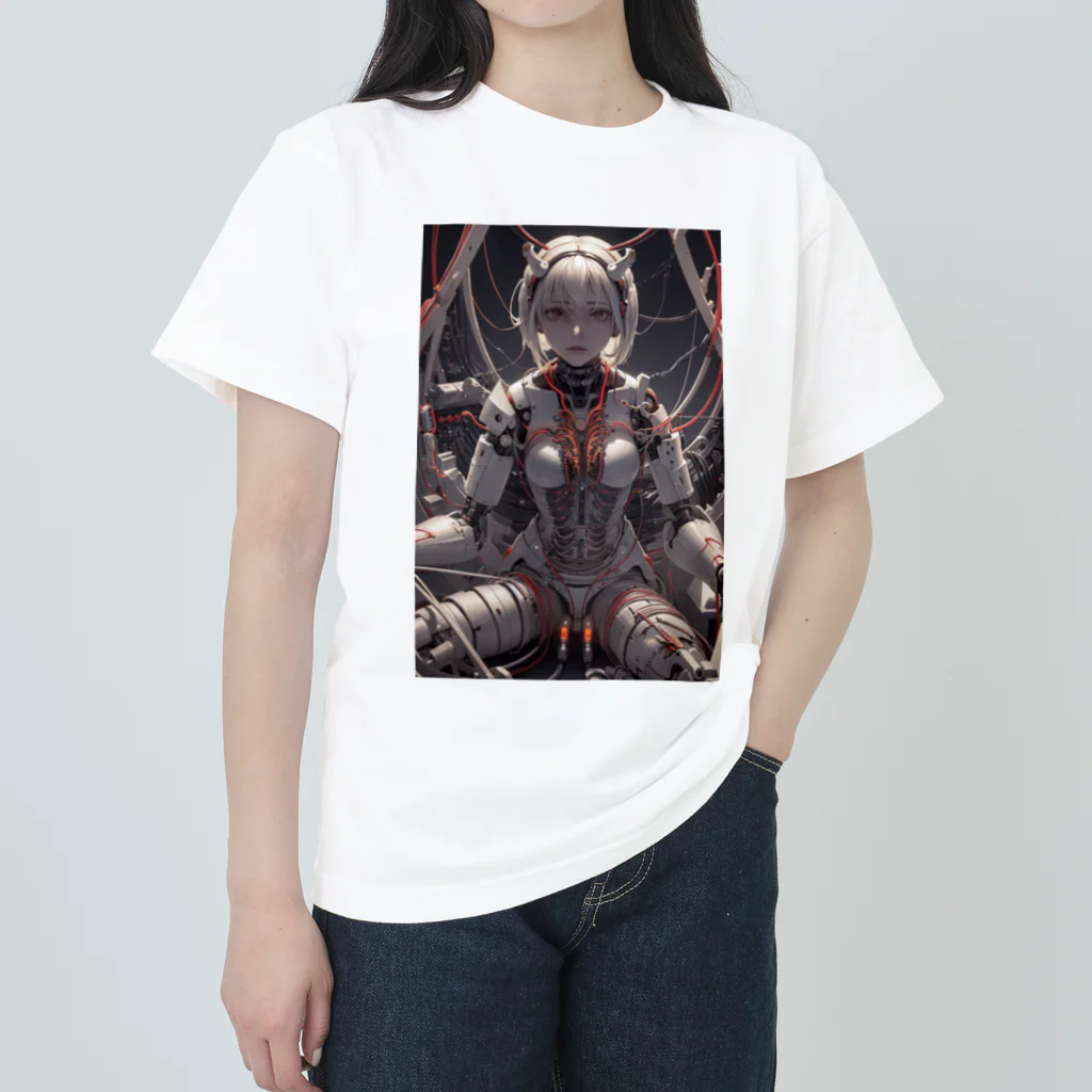 メカニカルシンセゾンビオンラインのメカニカルシンセゾンビのイラストのグッズ　#5 Heavyweight T-Shirt