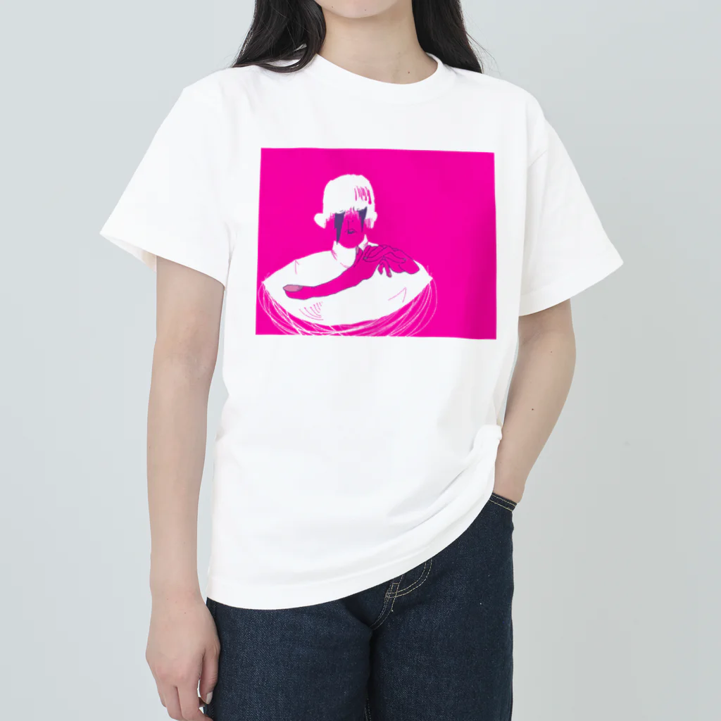 サブカルビジネスセンター尼崎の紫の柔肌 Heavyweight T-Shirt