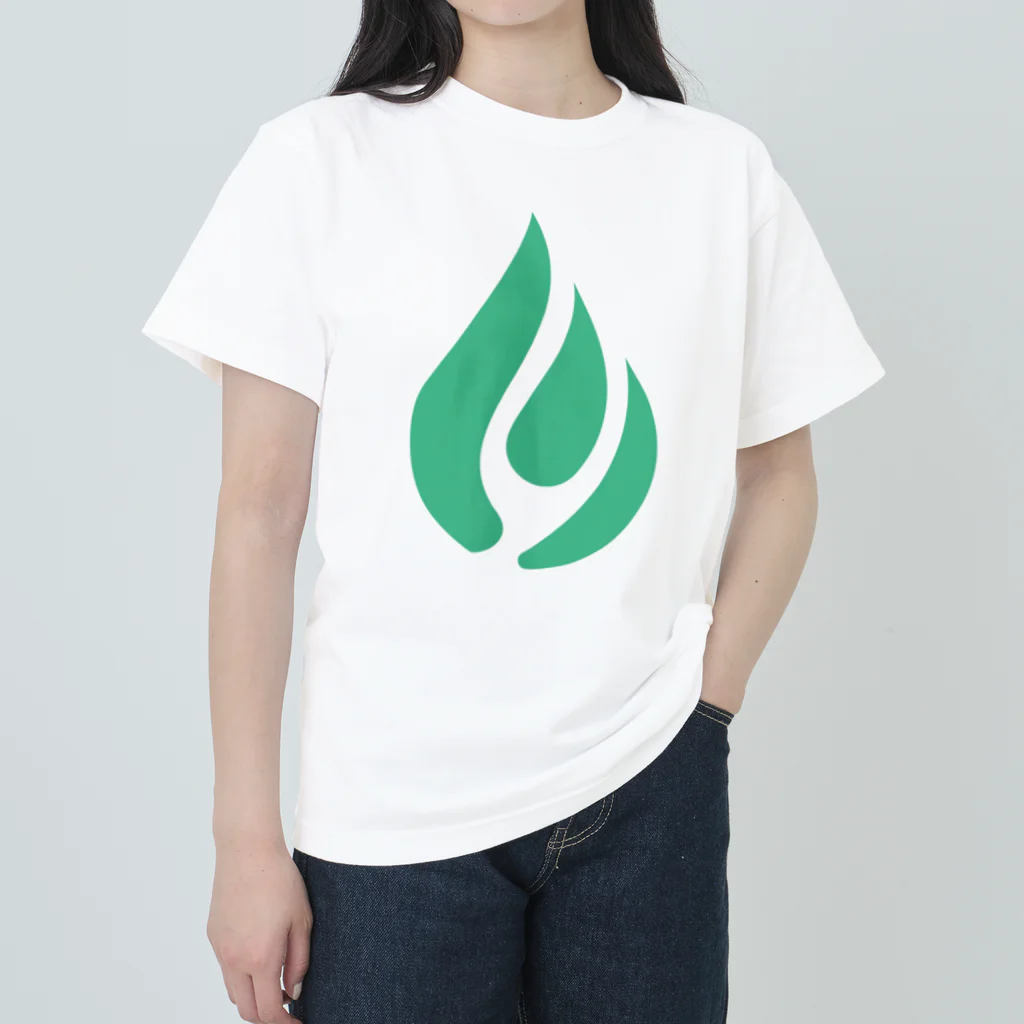 おみタイムselectionの緑の炎 Heavyweight T-Shirt