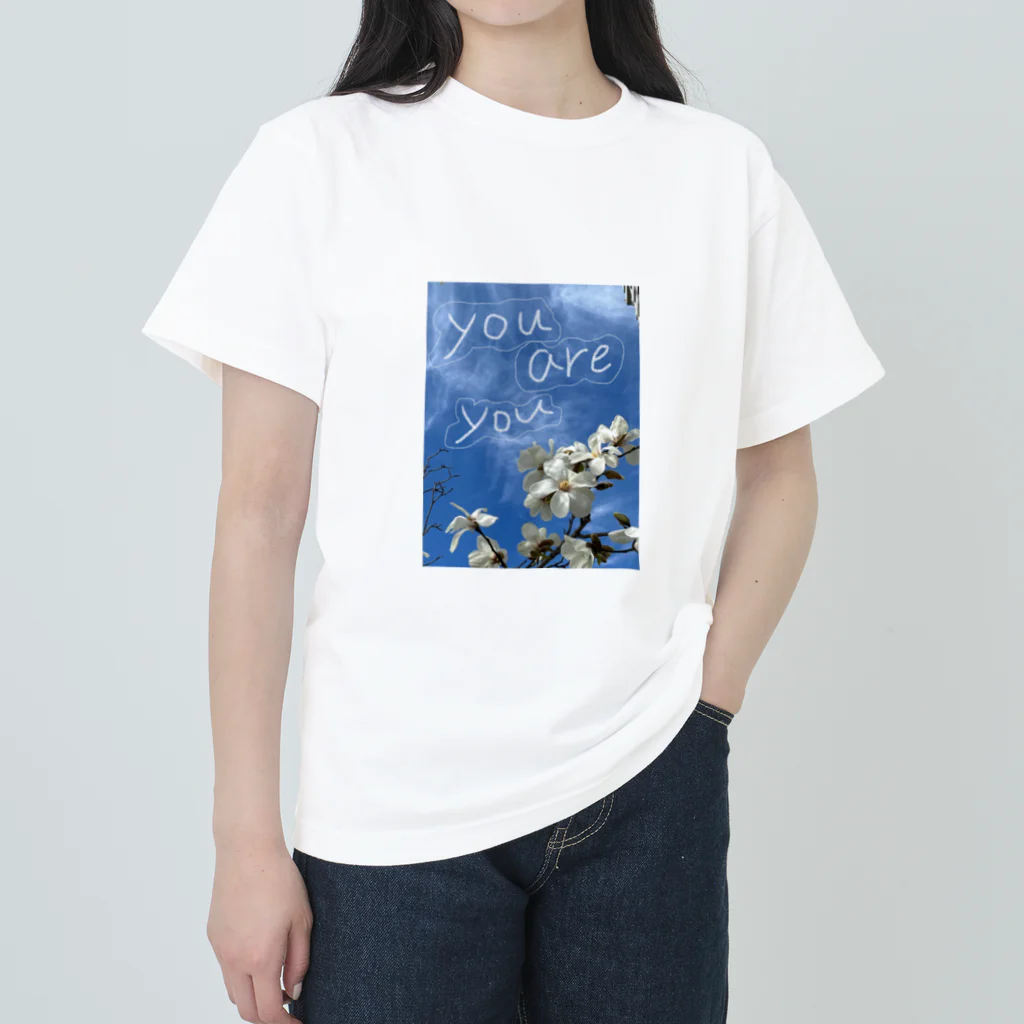 ココアミルクのそのままで、you are you ヘビーウェイトTシャツ