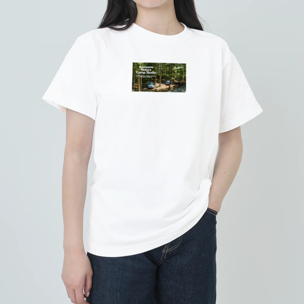 オーサムキャンプ&グランピングのキャンプスタジオ　フォレストサイト Heavyweight T-Shirt