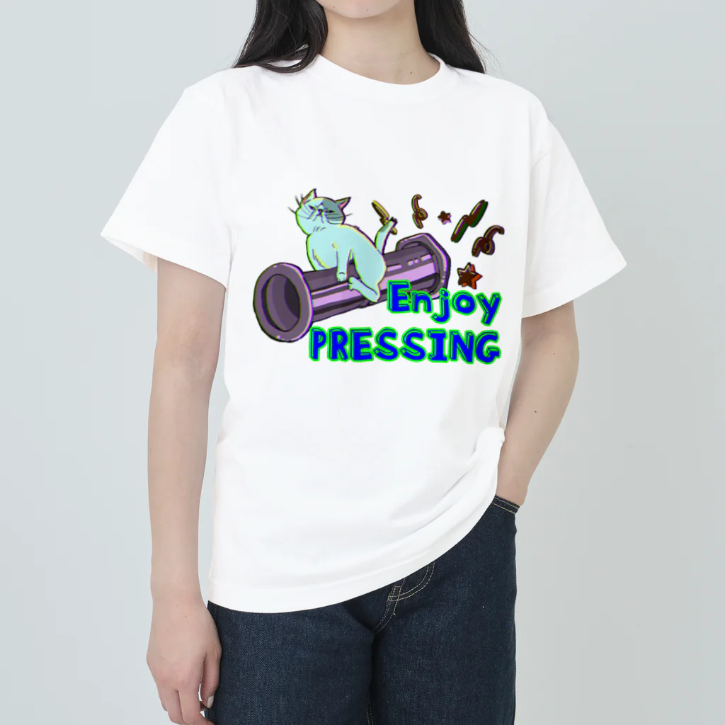 エキゾチック⭐︎商店のエキゾチックショートヘアwith AERO PRESS  Heavyweight T-Shirt
