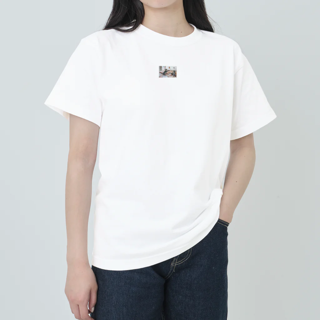 megu_suzuriのかわいい猫グッズ Heavyweight T-Shirt