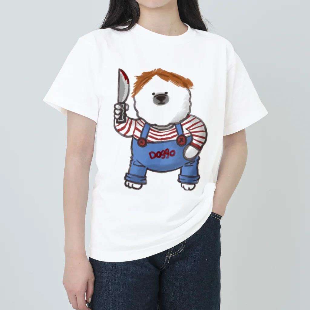 mozmozのあの着ぐるみを着た犬 Heavyweight T-Shirt