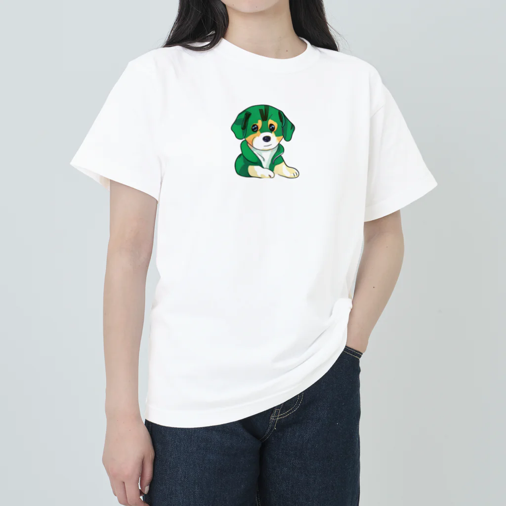 kappaのかわいい子犬 ヘビーウェイトTシャツ