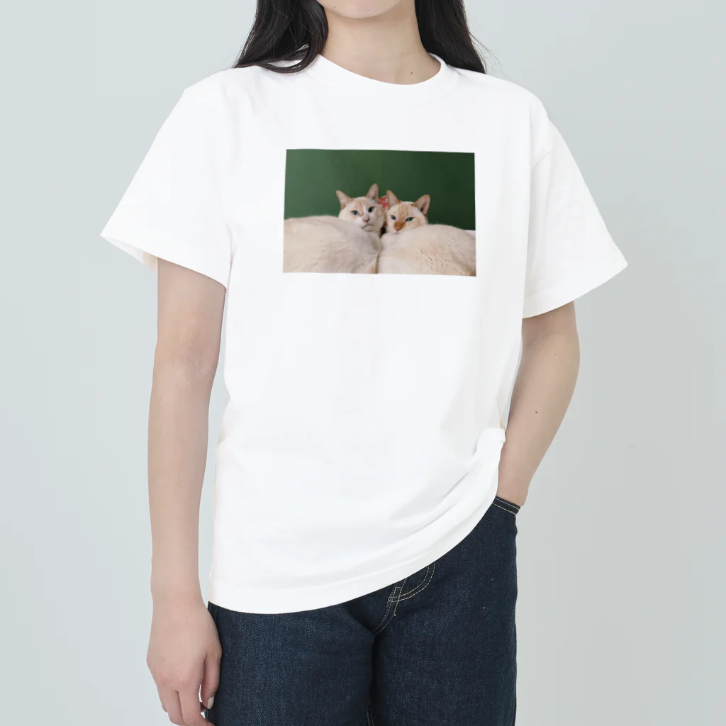 ぽんぽこのみせのぽんぽこ_ええとこの猫シリーズ① ヘビーウェイトTシャツ