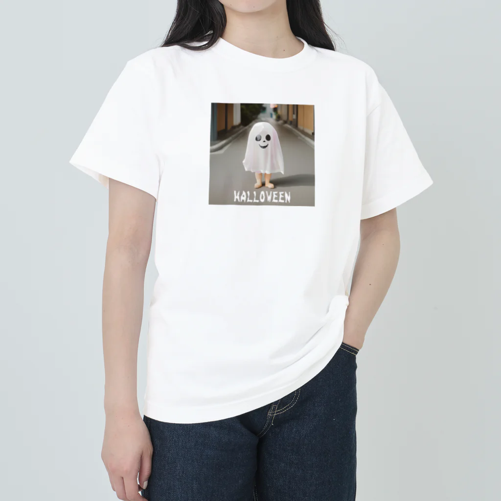 Karin_shopのお化けだぞー ヘビーウェイトTシャツ