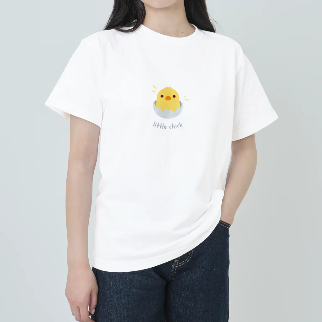 Ai蜂谷流歌によるオシャレ販売の生まれたてのひよこ ヘビーウェイトTシャツ