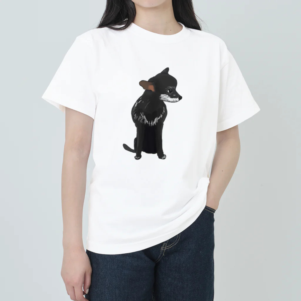 ゆずずショップの綺麗な横顔ハランちゃん ヘビーウェイトTシャツ