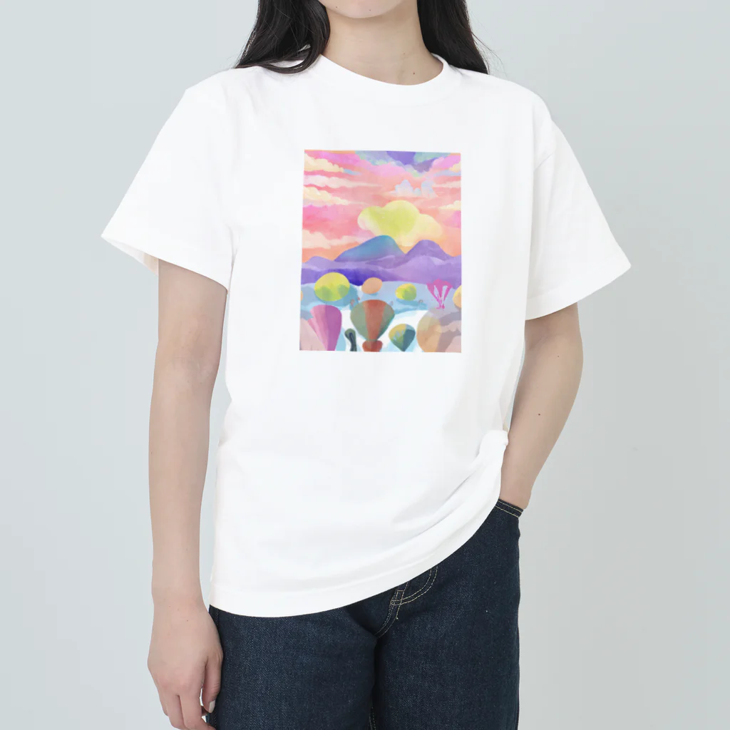 rapasuの夕やけ小やけ Heavyweight T-Shirt