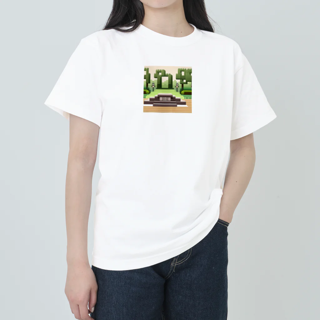 cunissaのドット絵古の祭壇 ヘビーウェイトTシャツ