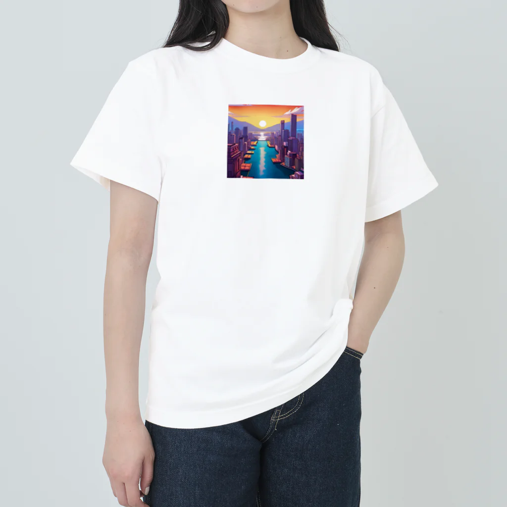 pixel-martの夕日 Heavyweight T-Shirt