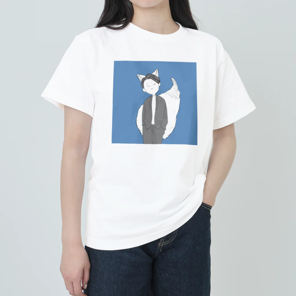 キヨ商店のきつねのしらかわさん Heavyweight T-Shirt