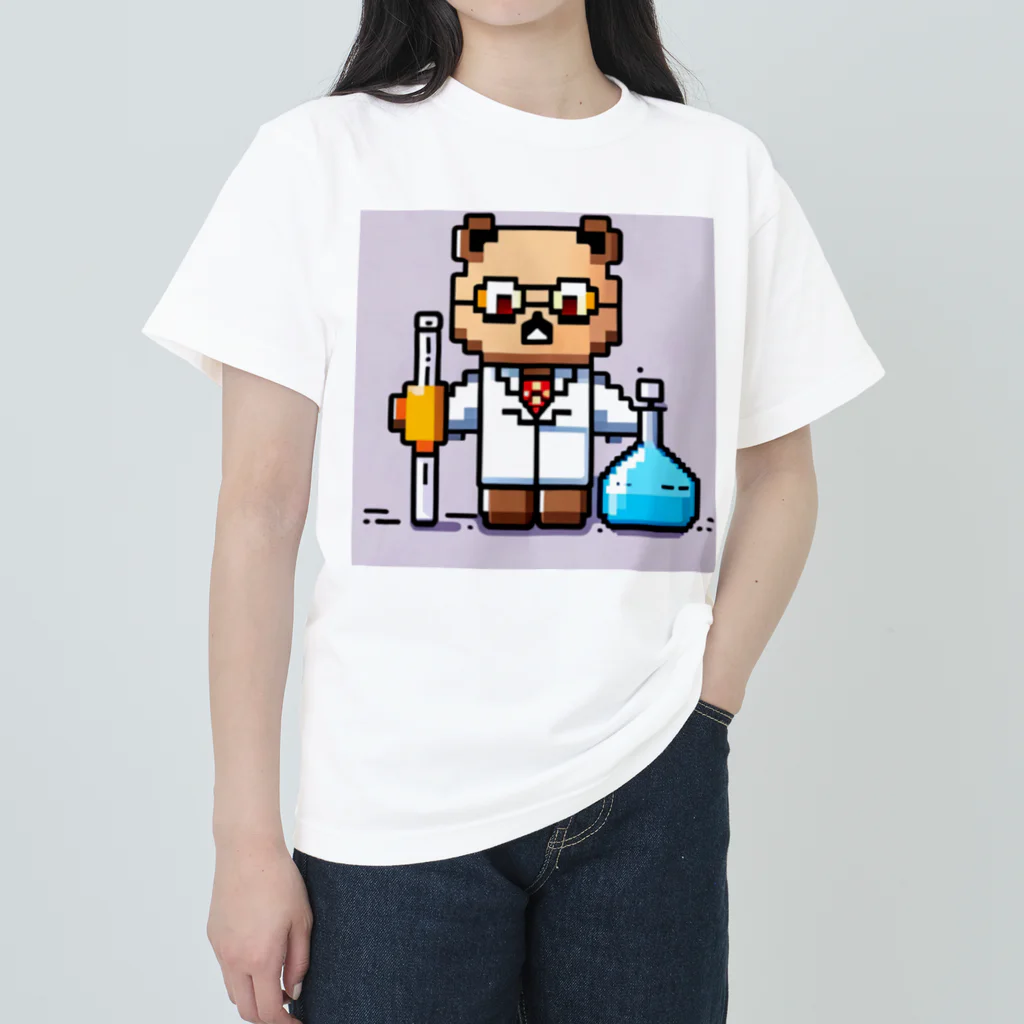 ネコピコshopの科学者猫 ヘビーウェイトTシャツ