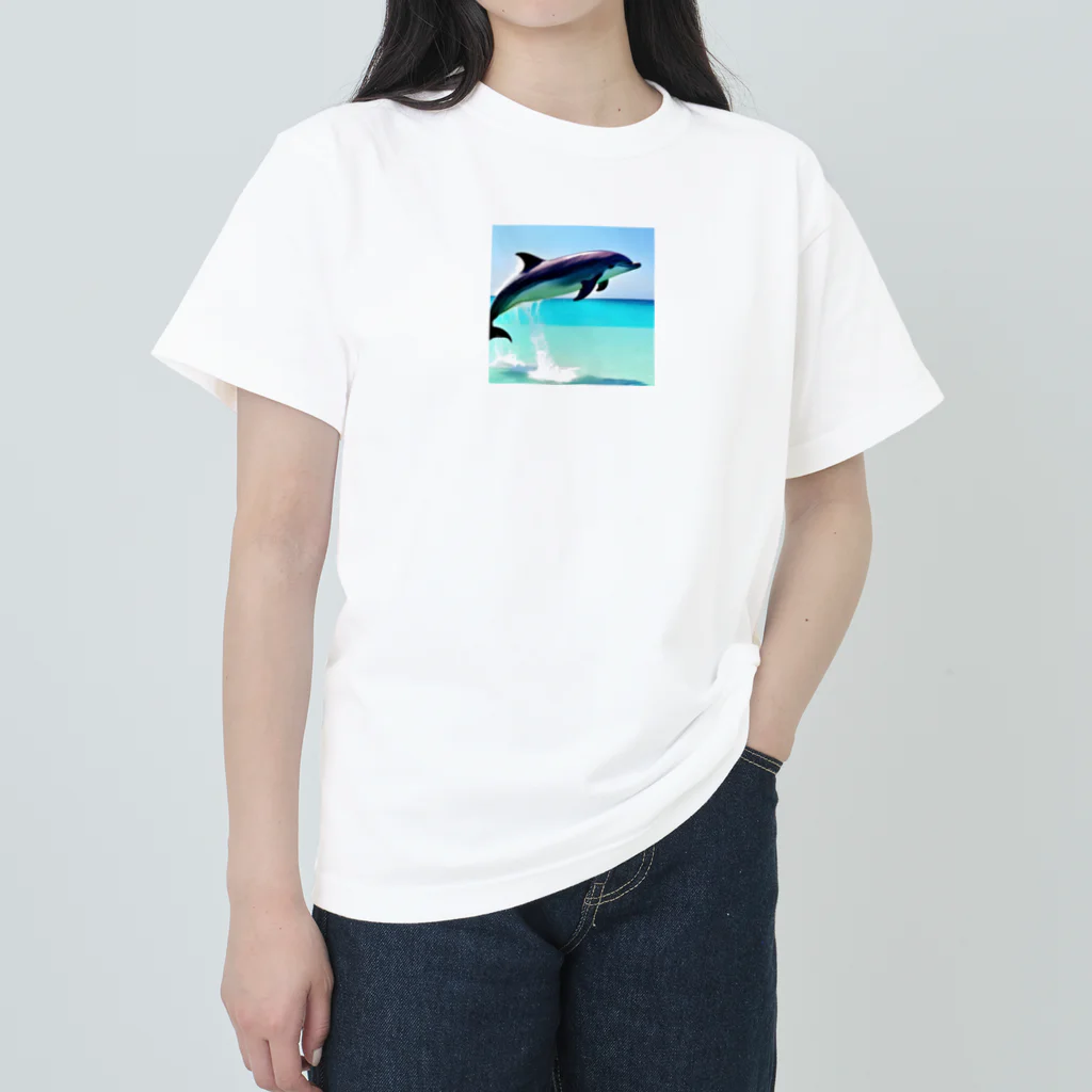 slowlife365のドルフィン Heavyweight T-Shirt