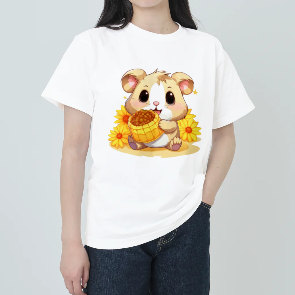 南国のあざらしのはむちゃん ヘビーウェイトTシャツ