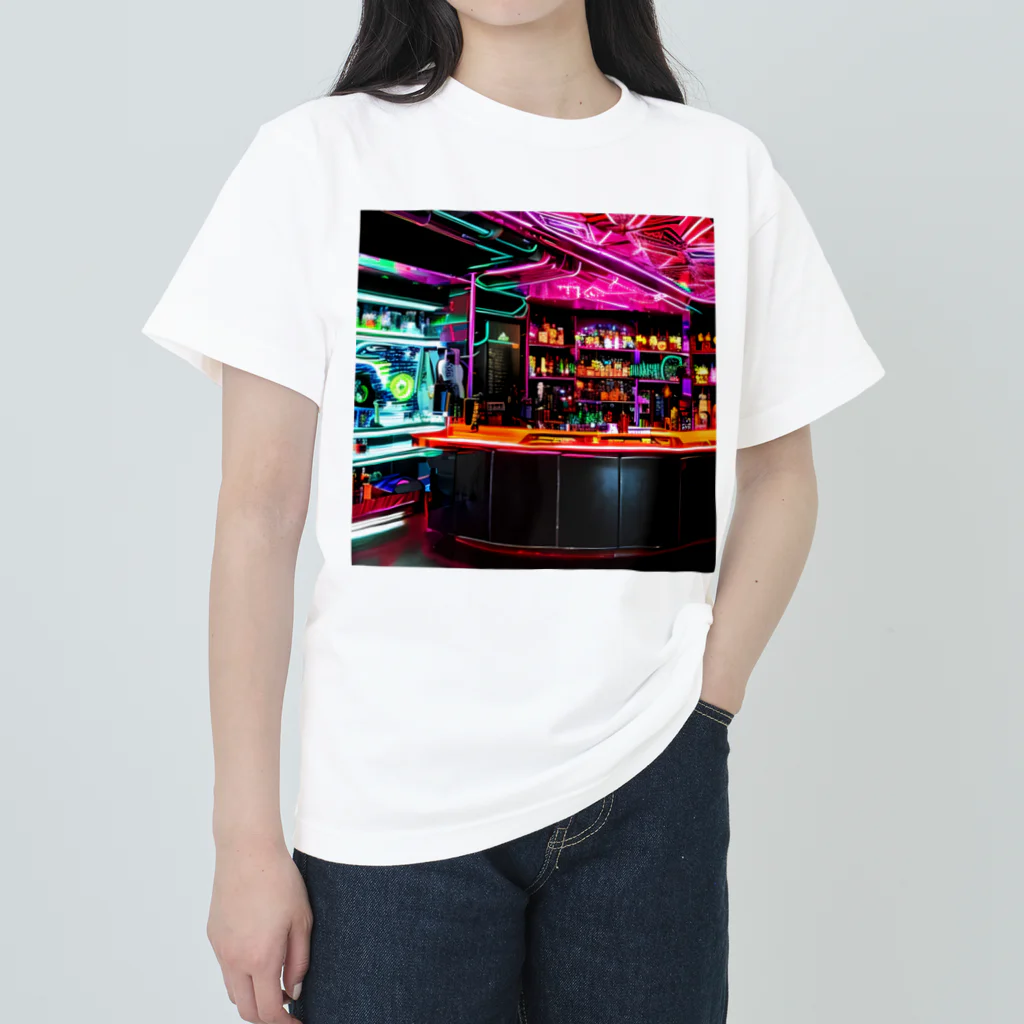 ワシの趣味のサイバーパンクBar Heavyweight T-Shirt