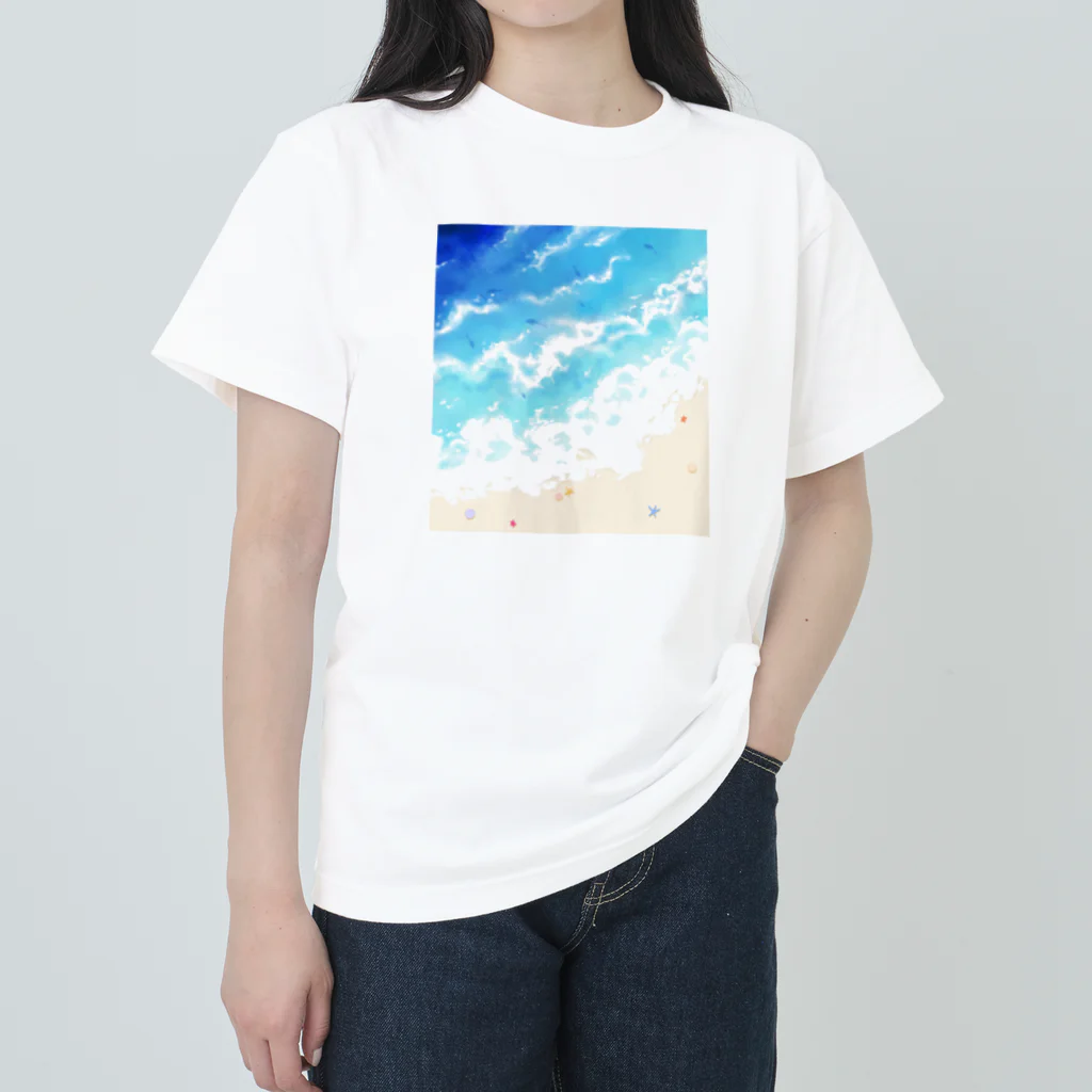 メロウなソラの海辺 Heavyweight T-Shirt