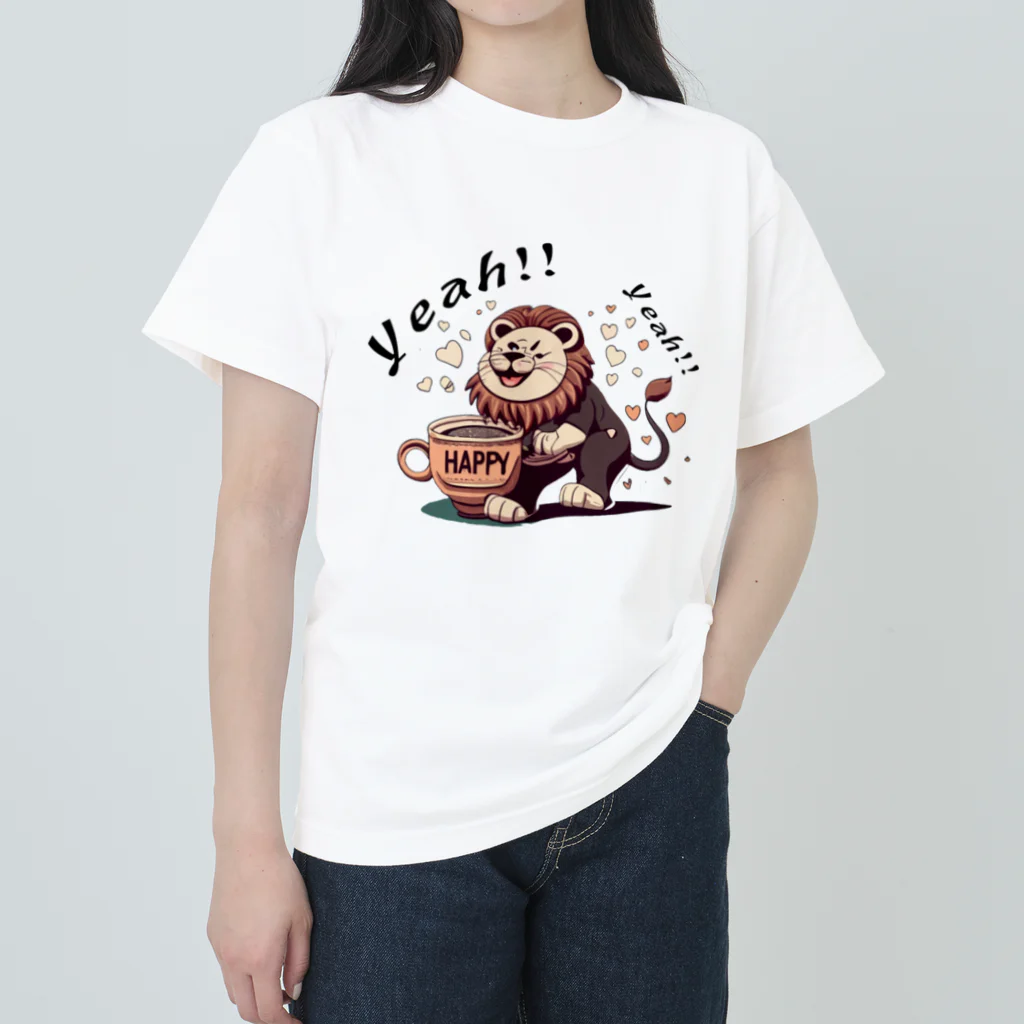 ピヨ爺の副業のほっとひとらいおん = らいきち = Heavyweight T-Shirt