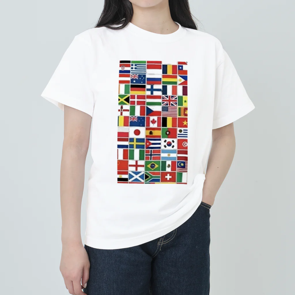 KOUJI NET ORIGINAL SHOPの世界の国旗 ヘビーウェイトTシャツ