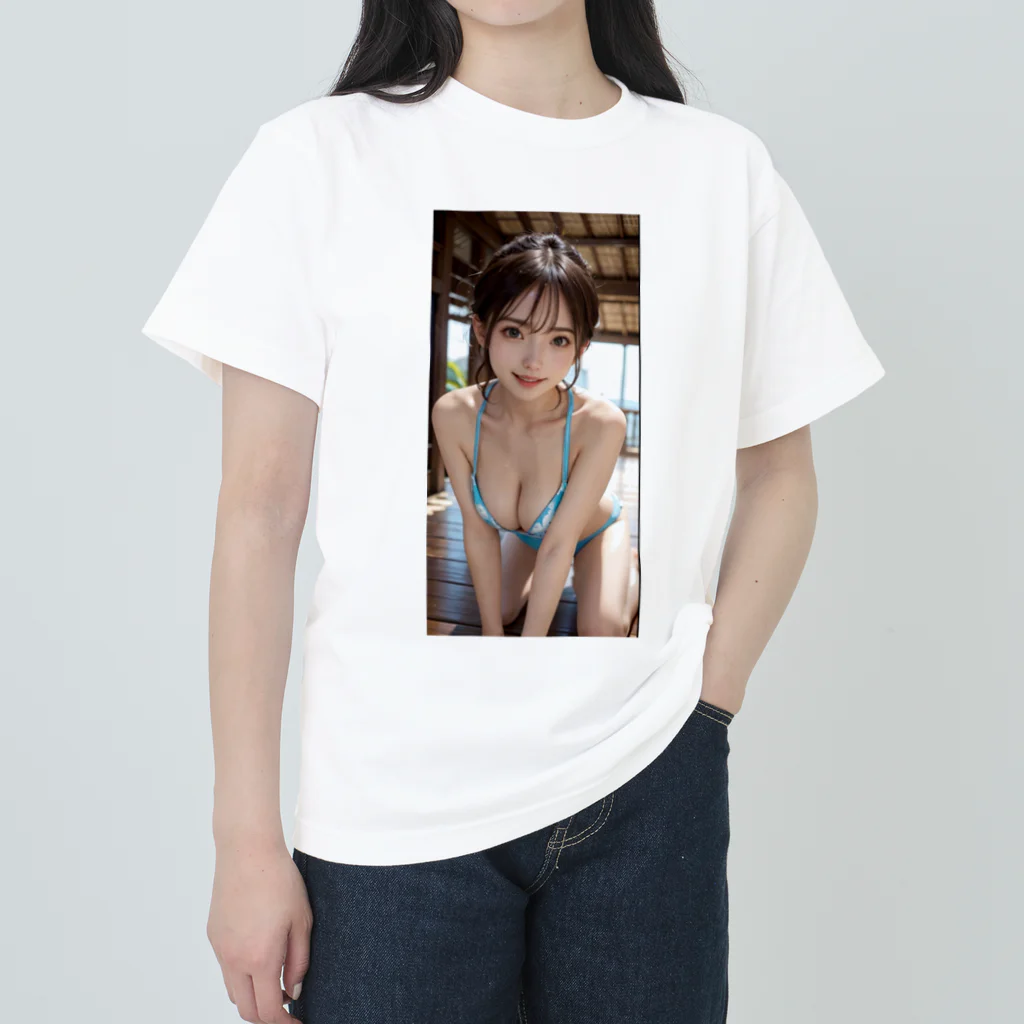 RGセクシーガールの巨乳美少女 Heavyweight T-Shirt