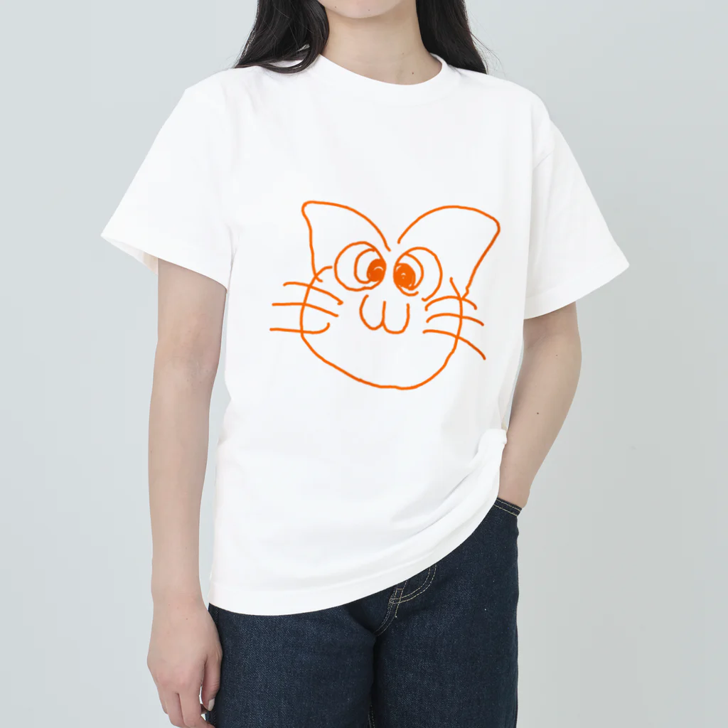 みもひこのどやキャット ヘビーウェイトTシャツ