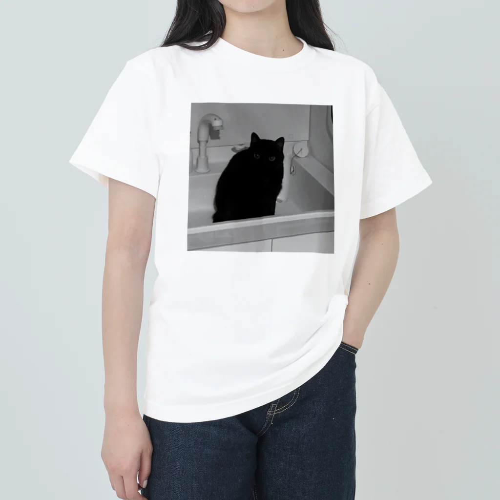 深夜の猫屋さんの深夜猫 ヘビーウェイトTシャツ