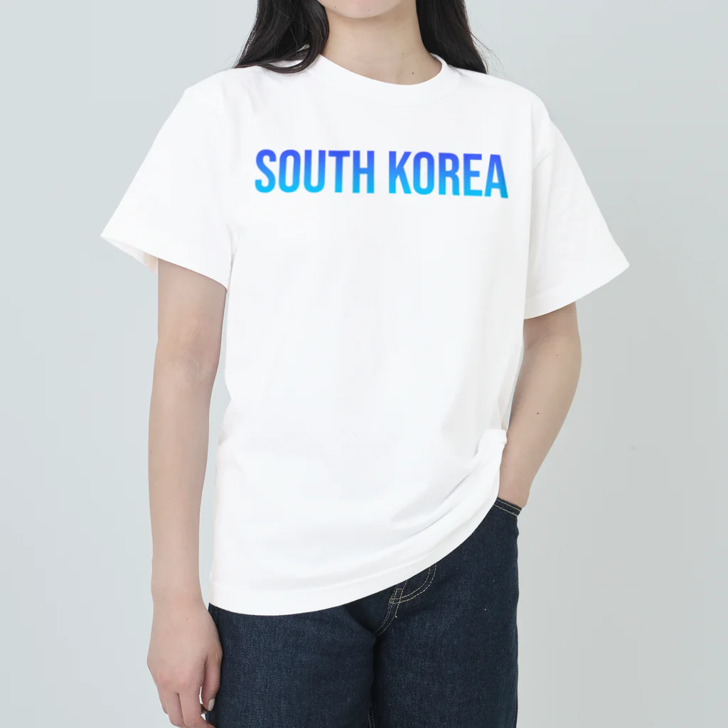 ON NOtEの大韓民国 ロゴブルー ヘビーウェイトTシャツ