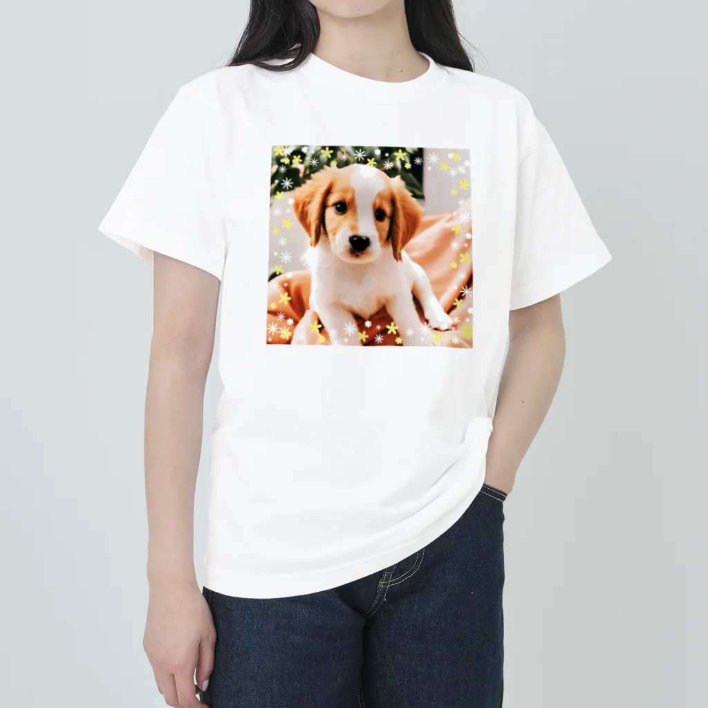 blackcofee12の可愛い子犬2 ヘビーウェイトTシャツ