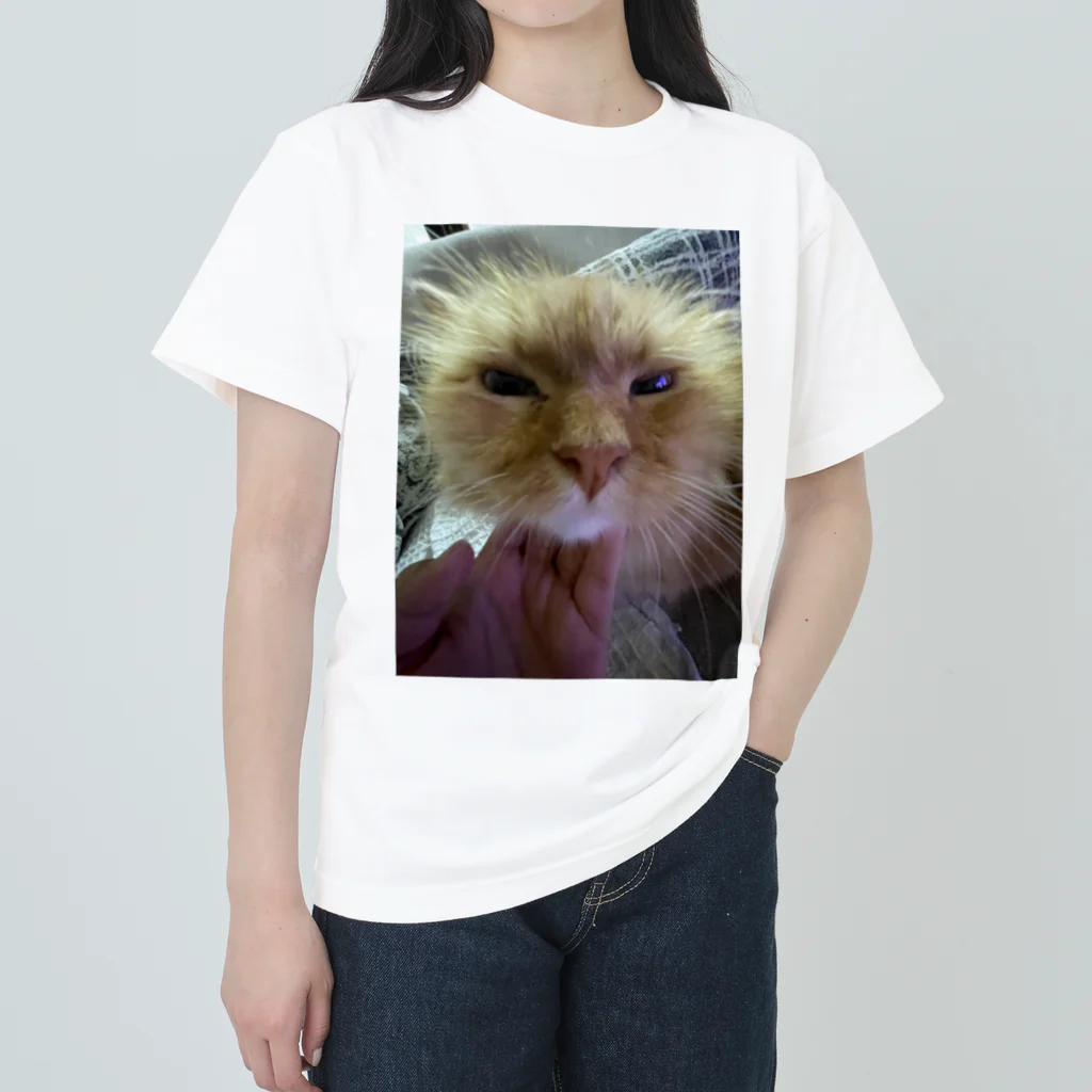 otsの可愛い猫 ヘビーウェイトTシャツ