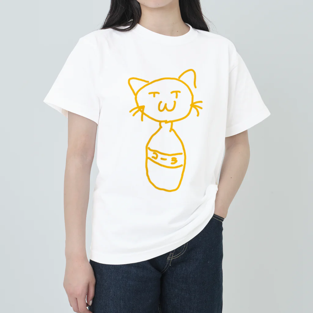 みもひこのボトルonキャット ヘビーウェイトTシャツ