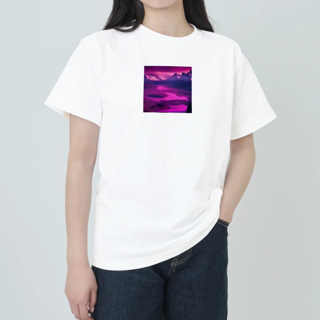 YoMiTの有名な観光スポットをイメージした画像：パタゴニア（アルゼンチン、チリ） Heavyweight T-Shirt