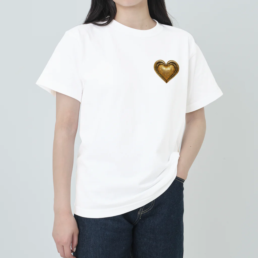 Luck with moneyの金運を引き寄せるハート💛✨ Heavyweight T-Shirt