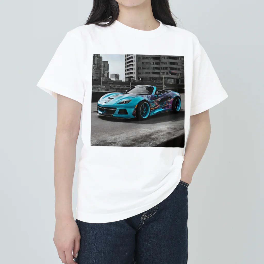 スターキャドウのかっこいい車のグッズ ヘビーウェイトTシャツ