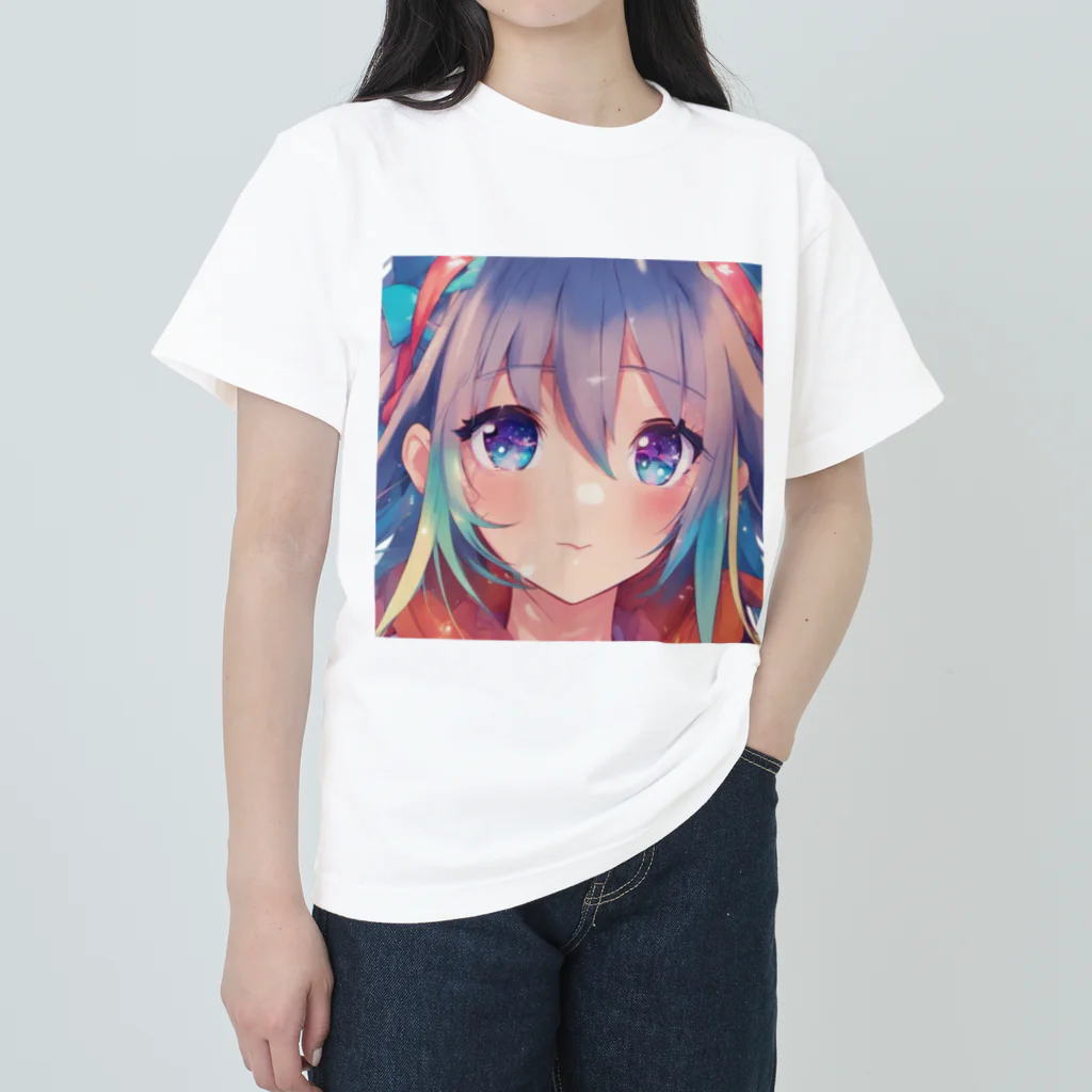 samefudeのAI美少女コレクション ヘビーウェイトTシャツ