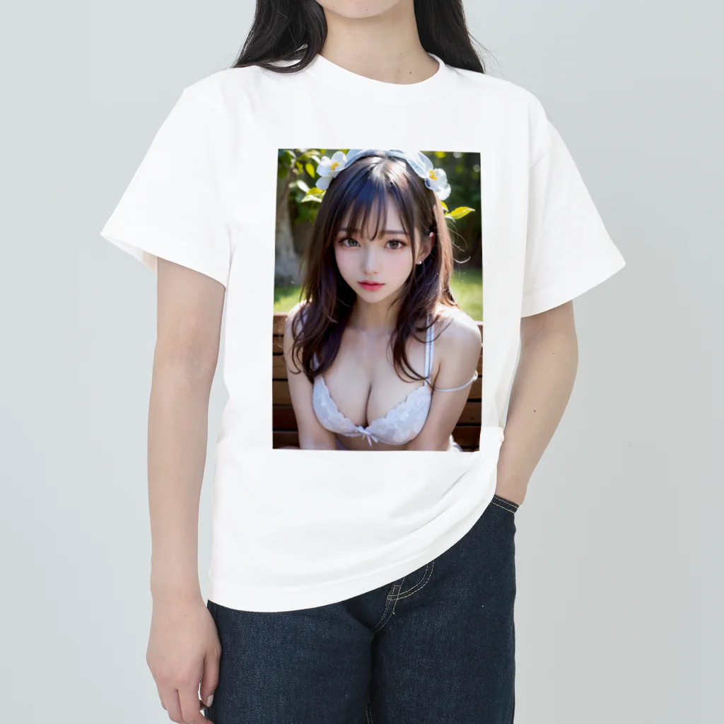 Ai-factoryのAi Dream 巨乳アジア人 ヘビーウェイトTシャツ