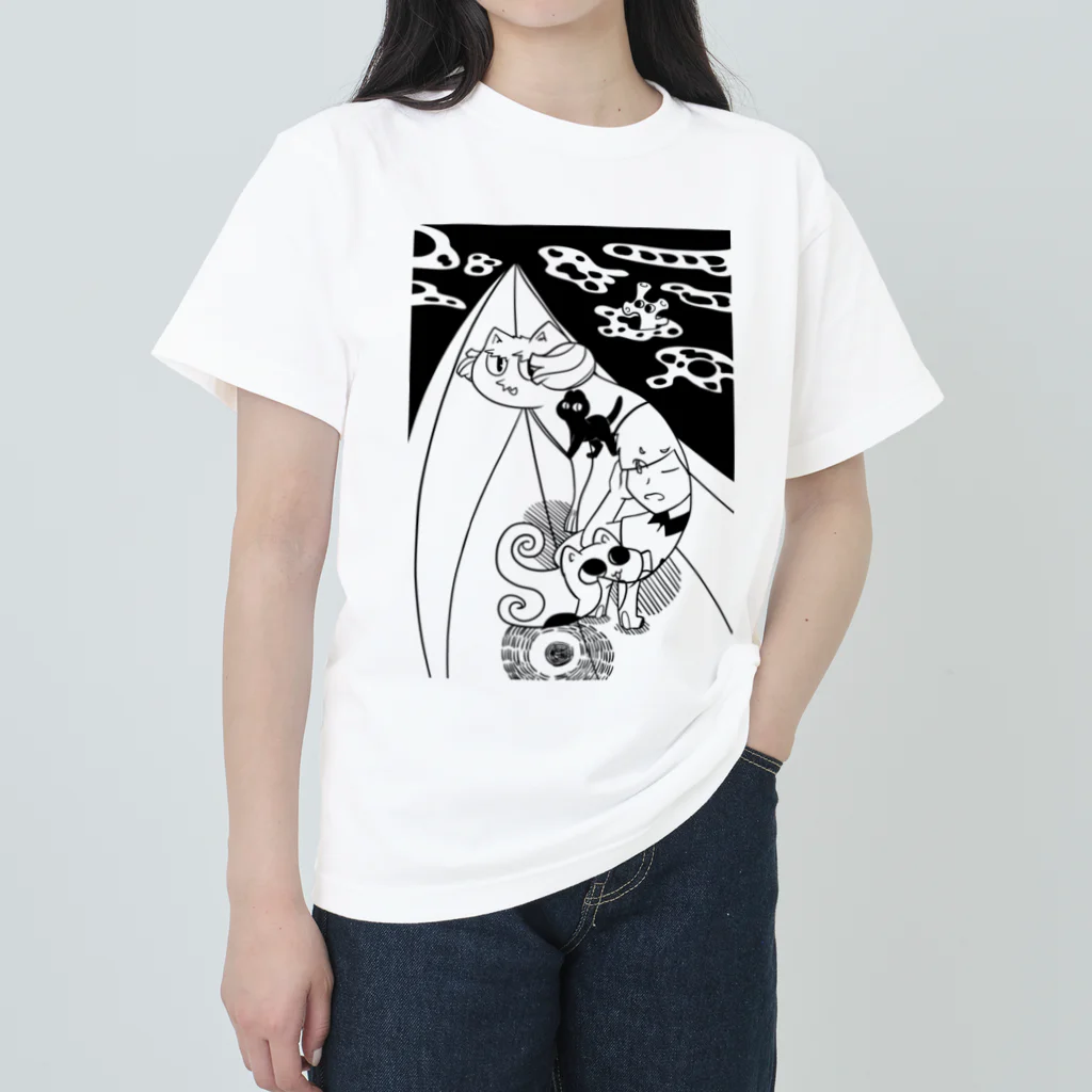 Animaru639のThe and of Cats-004 Heavyweight T-Shirt