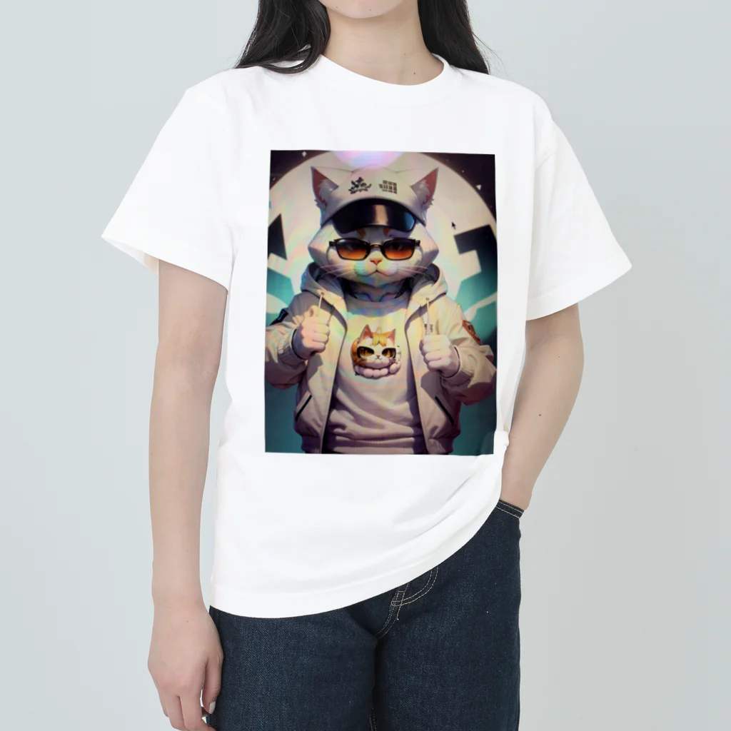 mamichin1122のドラ猫ギャング ヘビーウェイトTシャツ