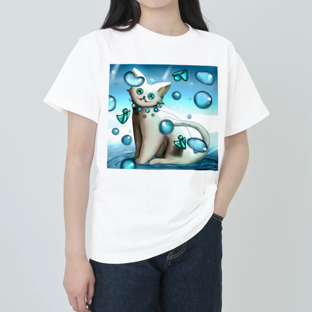 えぬいぬぬいぬのきれいなねこ Heavyweight T-Shirt